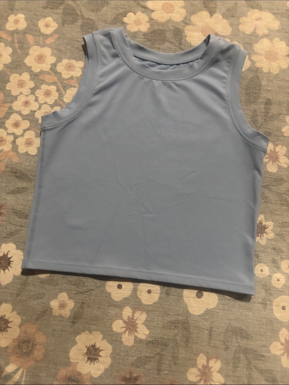 PARAGON Light Blue Crewneck Tank-cropped length